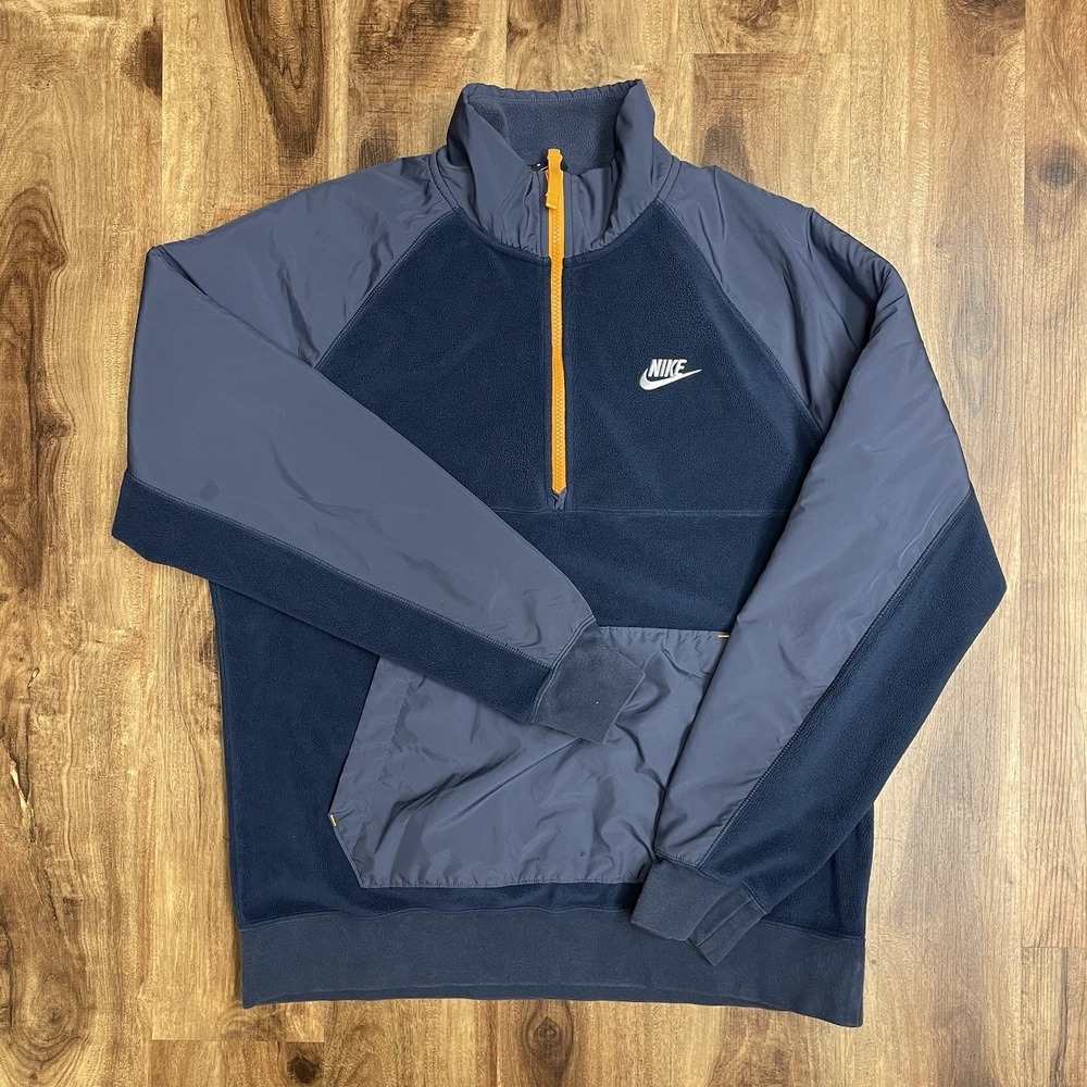 NIKE NSW MEN'S Size Medium CE WINTER HALF ZIP POLAR FLEECE JACKET CZ4900-410